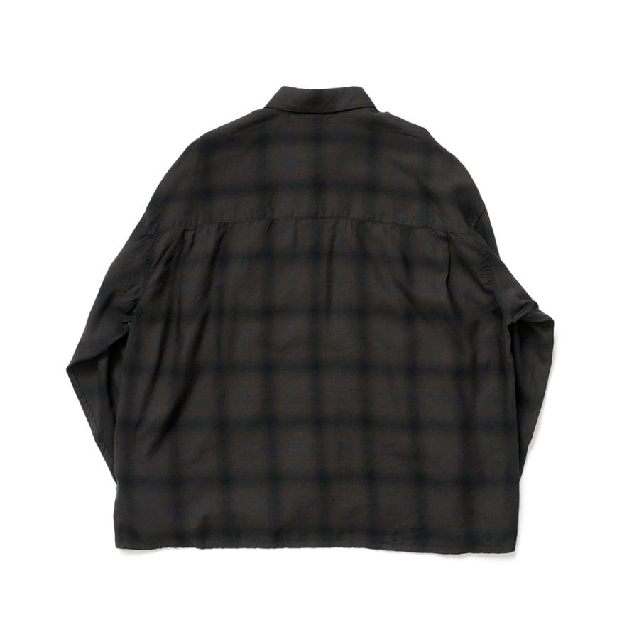 kontor / KON-SH03263 -  BROWN CHECK 製品染め チェックシャツ Overdyed shadow check shirt |  | 01