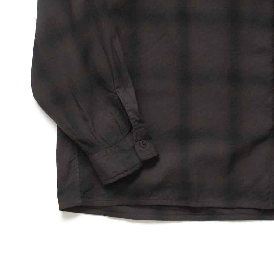 kontor / KON-SH03263 -  BROWN CHECK 製品染め チェックシャツ Overdyed shadow check shirt |  | 03
