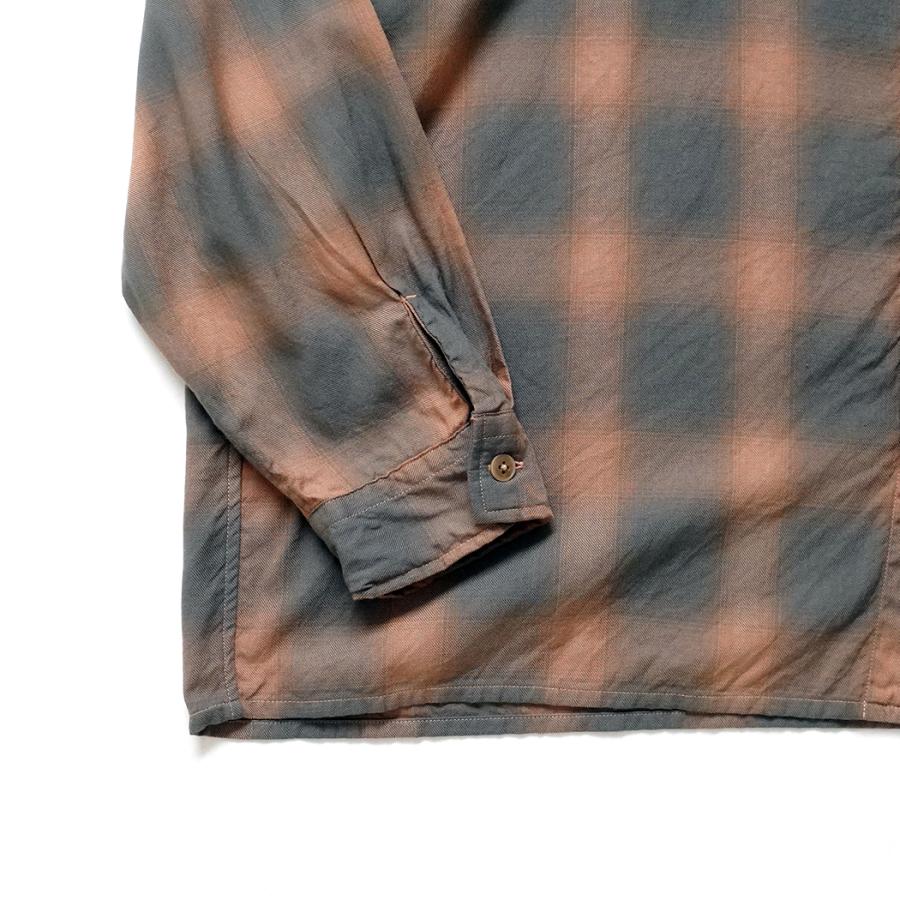 kontor / KON-SH03263 - BEIGE CHECK 製品染め チェックシャツ Overdyed shadow check shirt |  | 03