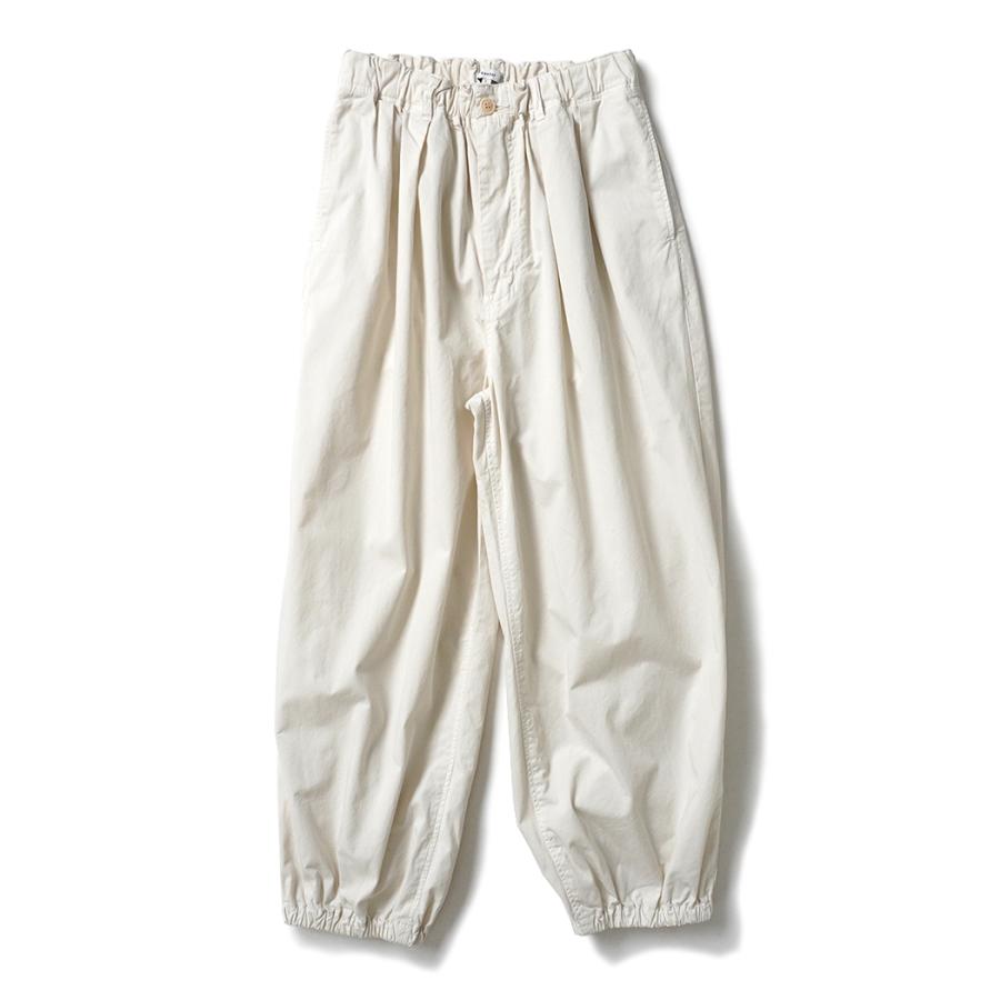 kontor / KON-PT03263 - ECRU ギャザード イージーパンツ Garment-dyed relaxed volume pants | 
