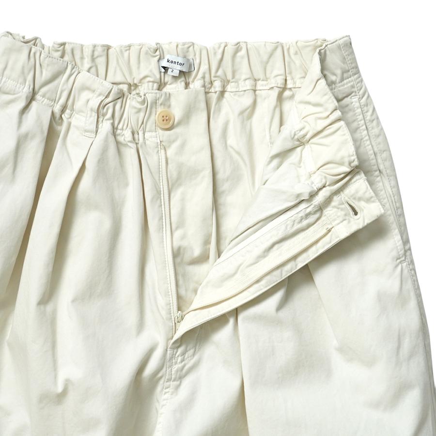 kontor / KON-PT03263 - ECRU ギャザード イージーパンツ Garment-dyed relaxed volume pants |  | 05