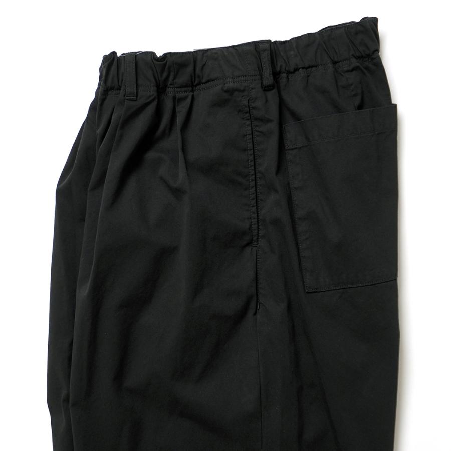 kontor / KON-PT03263 - BLACK ギャザード イージーパンツ Garment-dyed relaxed volume pants |  | 03