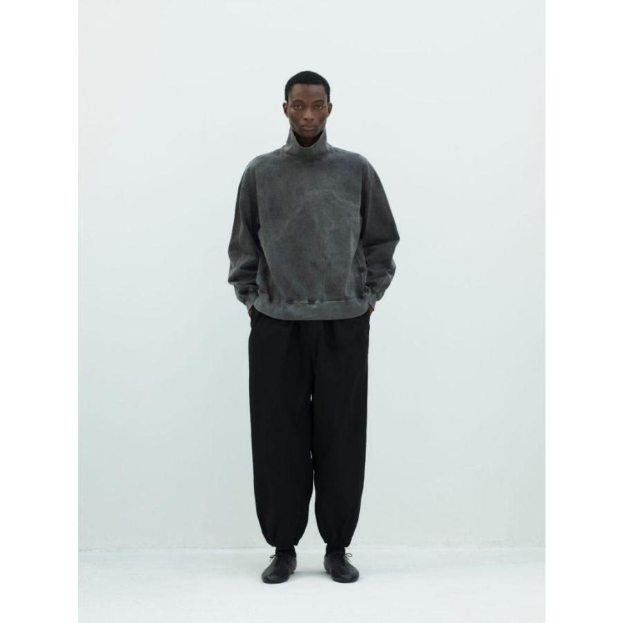 kontor / KON-PT03263 - BLACK ギャザード イージーパンツ Garment-dyed relaxed volume pants |  | 08