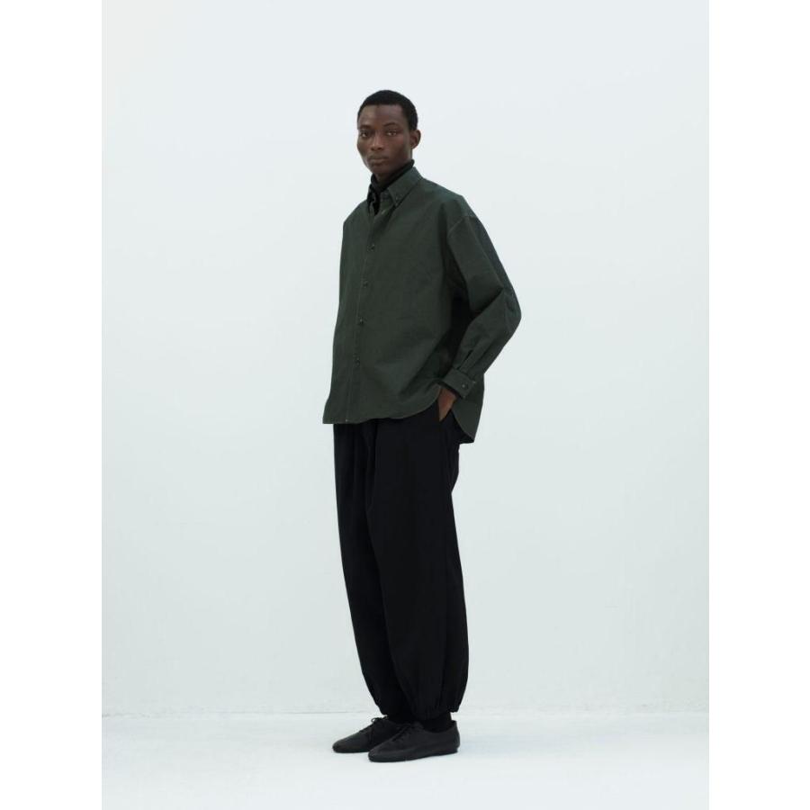 kontor / KON-PT03263 - BLACK ギャザード イージーパンツ Garment-dyed relaxed volume pants |  | 09