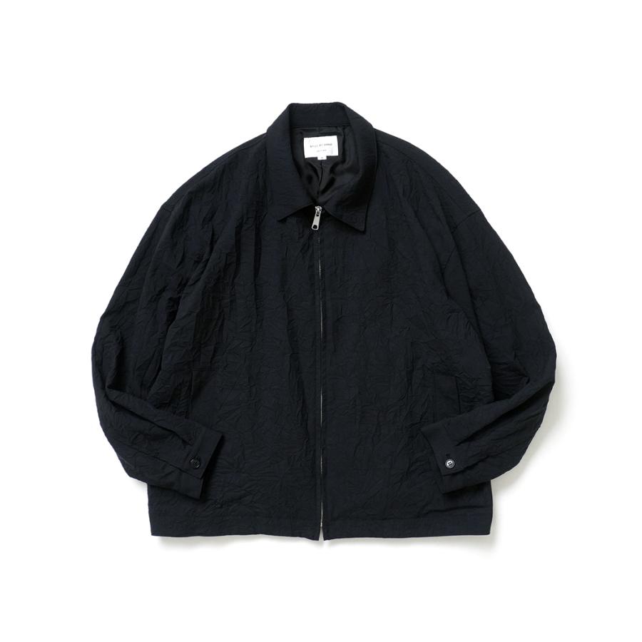 STILL BY HAND スティルバイハンド / BL08263 - BLACK ジップアップブルゾン Creasy zip up blouson | STILL BY HAND