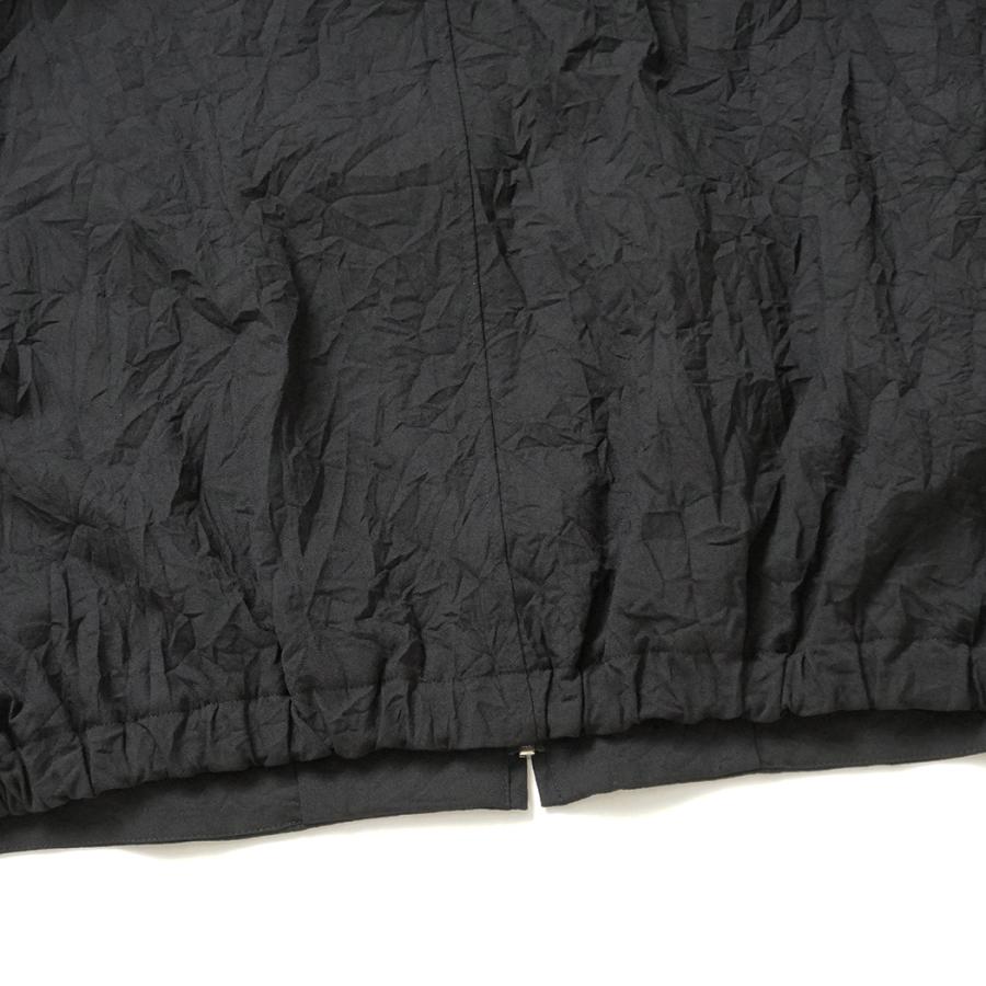 STILL BY HAND スティルバイハンド / BL08263 - BLACK ジップアップブルゾン Creasy zip up blouson | STILL BY HAND | 04