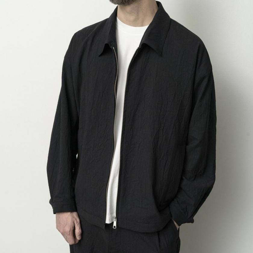 STILL BY HAND スティルバイハンド / BL08263 - BLACK ジップアップブルゾン Creasy zip up blouson | STILL BY HAND | 06