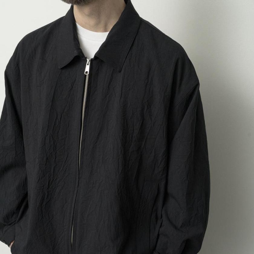 STILL BY HAND スティルバイハンド / BL08263 - BLACK ジップアップブルゾン Creasy zip up blouson | STILL BY HAND | 07