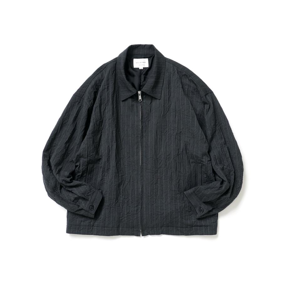 STILL BY HAND スティルバイハンド / BL08263 - CHARCOAL ジップアップブルゾン Creasy zip up blouson | STILL BY HAND