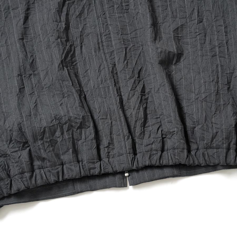 STILL BY HAND スティルバイハンド / BL08263 - CHARCOAL ジップアップブルゾン Creasy zip up blouson | STILL BY HAND | 04