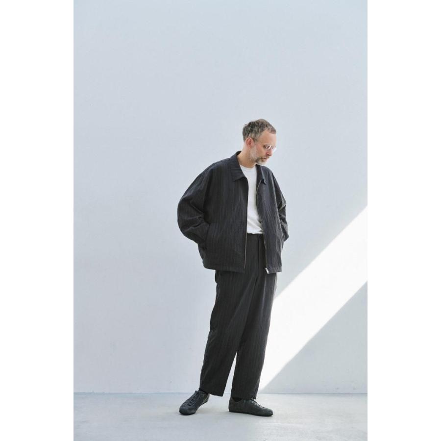 STILL BY HAND スティルバイハンド / PT09263 - BLACK ワンタックパンツ Creasy pleated pants | STILL BY HAND | 08
