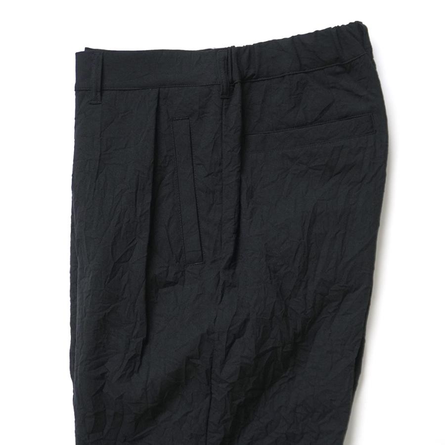 STILL BY HAND スティルバイハンド / PT09263 - BLACK ワンタックパンツ Creasy pleated pants | STILL BY HAND | 03