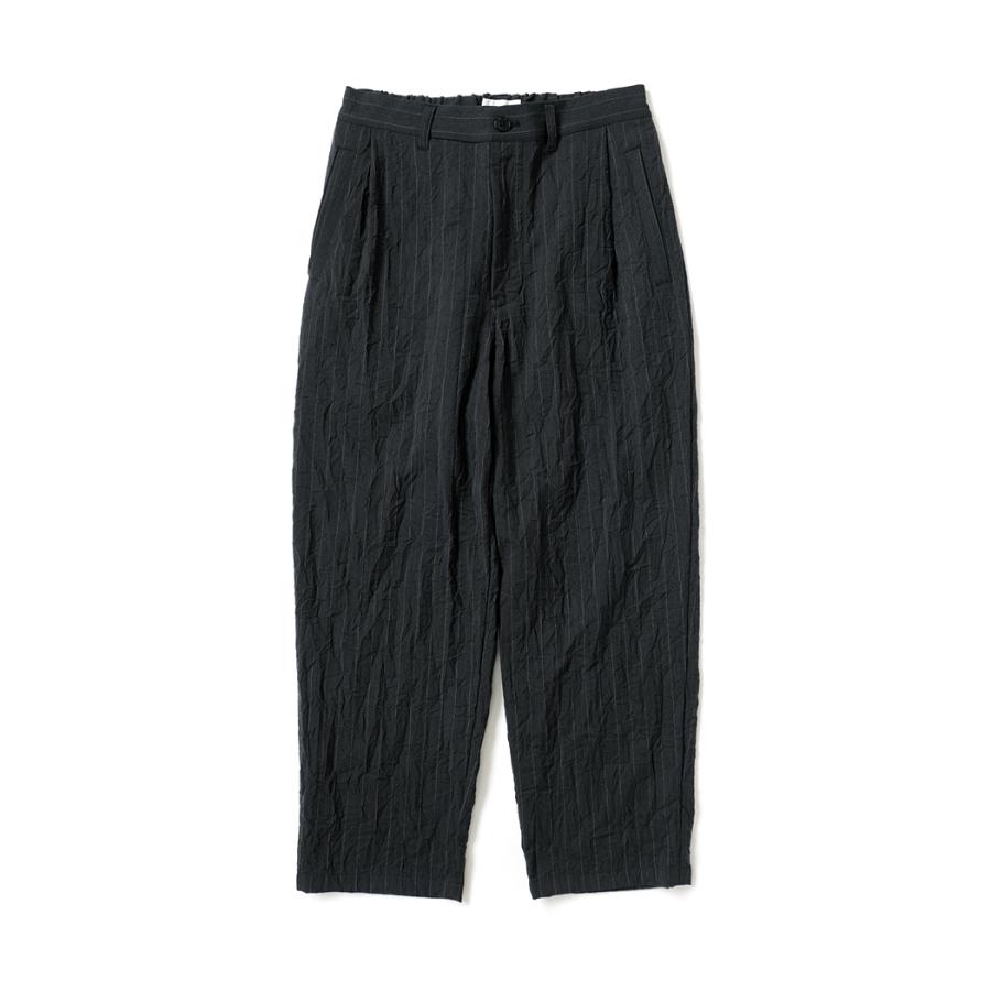 STILL BY HAND スティルバイハンド / PT09263 - CHARCOAL ワンタックパンツ Creasy pleated pants | STILL BY HAND