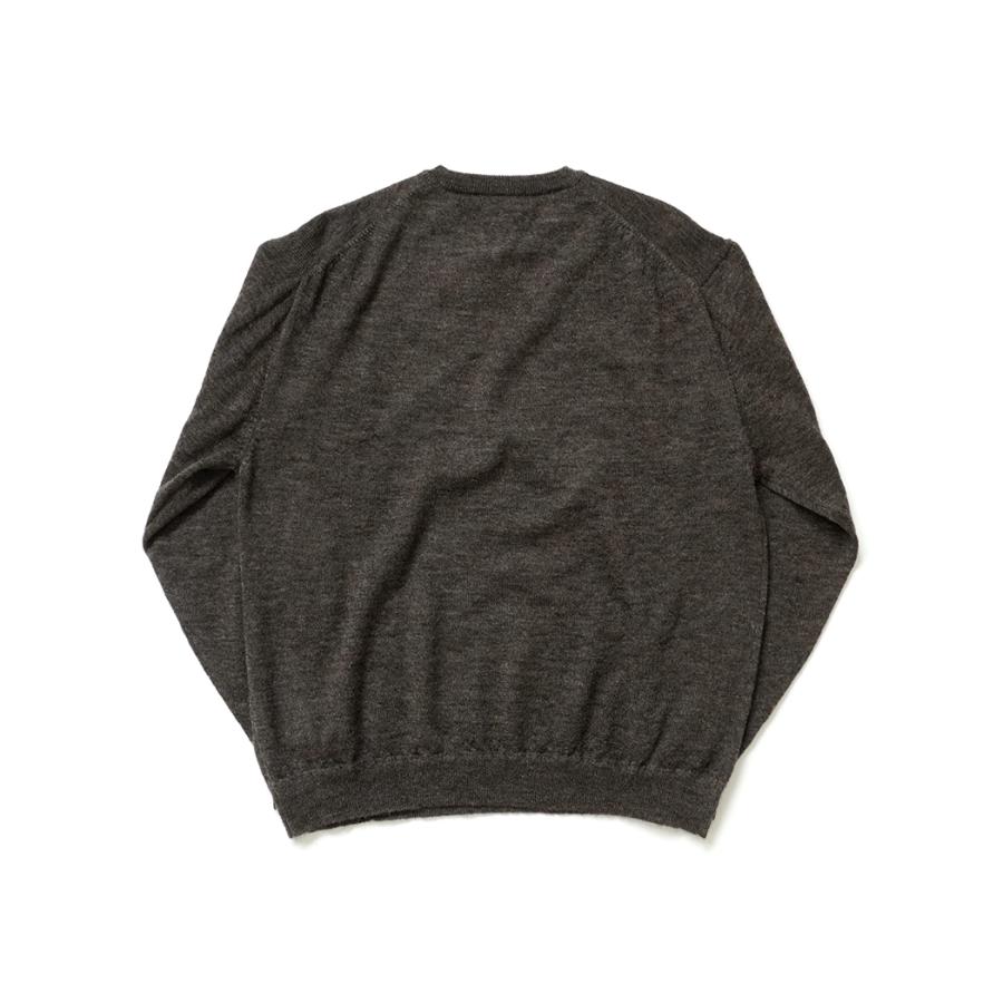 STILL BY HAND スティルバイハンド / KN03263 - ASH BROWN エクストラキッドモヘア混 クルーネックプルオーバー Wool mohair pullover | STILL BY HAND | 01