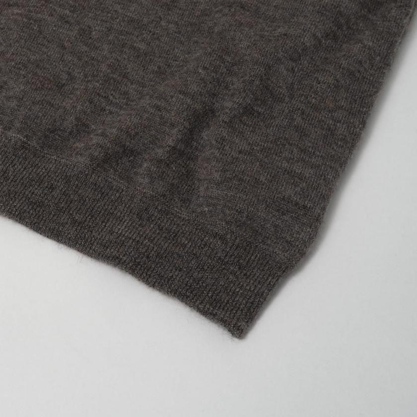 STILL BY HAND スティルバイハンド / KN03263 - ASH BROWN エクストラキッドモヘア混 クルーネックプルオーバー Wool mohair pullover | STILL BY HAND | 02