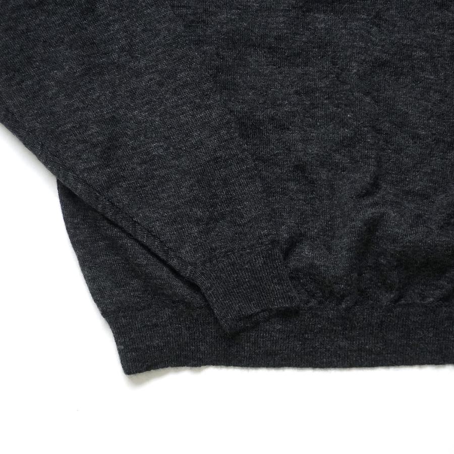 STILL BY HAND スティルバイハンド / KN03263 - CHARCOAL エクストラキッドモヘア混 クルーネックプルオーバー Wool mohair pullover | STILL BY HAND | 03