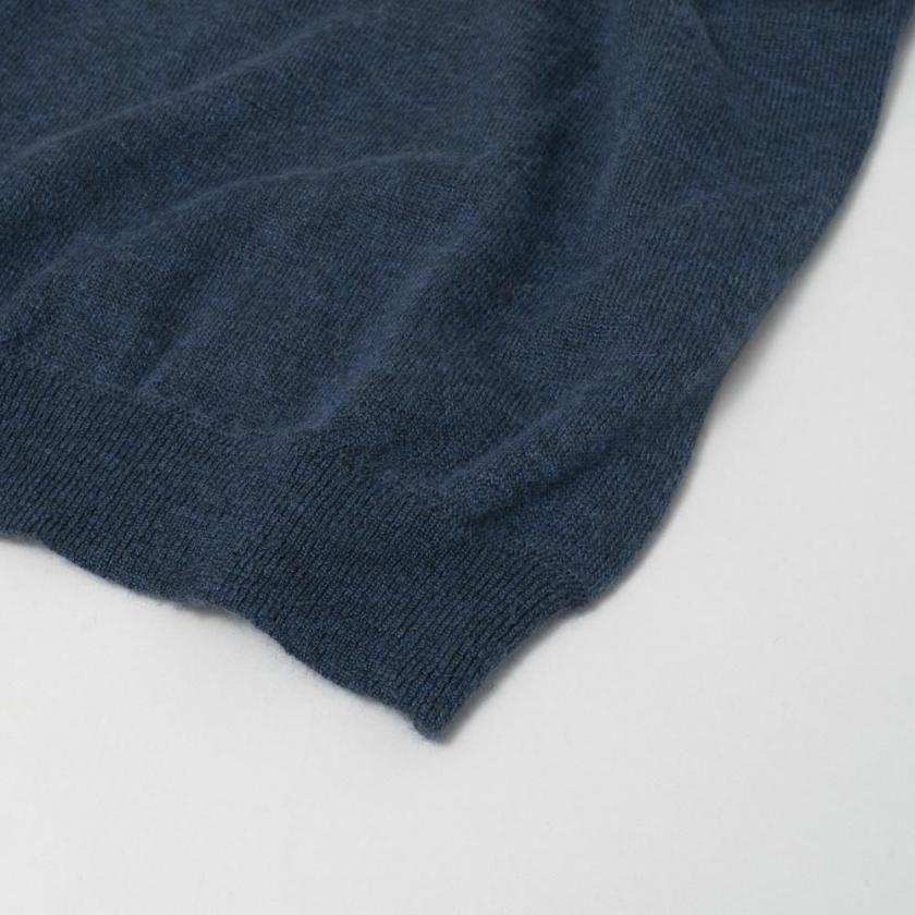 STILL BY HAND スティルバイハンド / KN03263 - DUSTY BLUE エクストラキッドモヘア混 クルーネックプルオーバー Wool mohair pullover | STILL BY HAND | 02