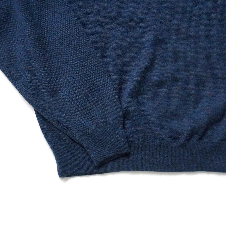 STILL BY HAND スティルバイハンド / KN03263 - DUSTY BLUE エクストラキッドモヘア混 クルーネックプルオーバー Wool mohair pullover | STILL BY HAND | 03