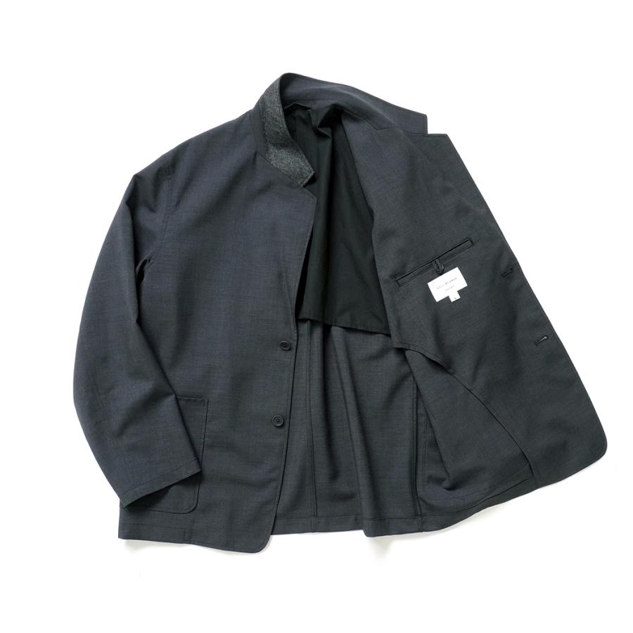 STILL BY HAND / JK01263 - CHARCOAL リラックスド 2ボタンジャケット Relaxed 2B jacket | STILL BY HAND | 02