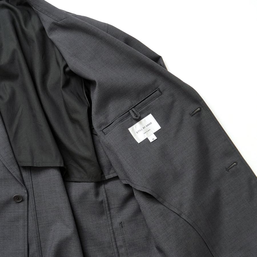 STILL BY HAND / JK01263 - CHARCOAL リラックスド 2ボタンジャケット Relaxed 2B jacket | STILL BY HAND | 05