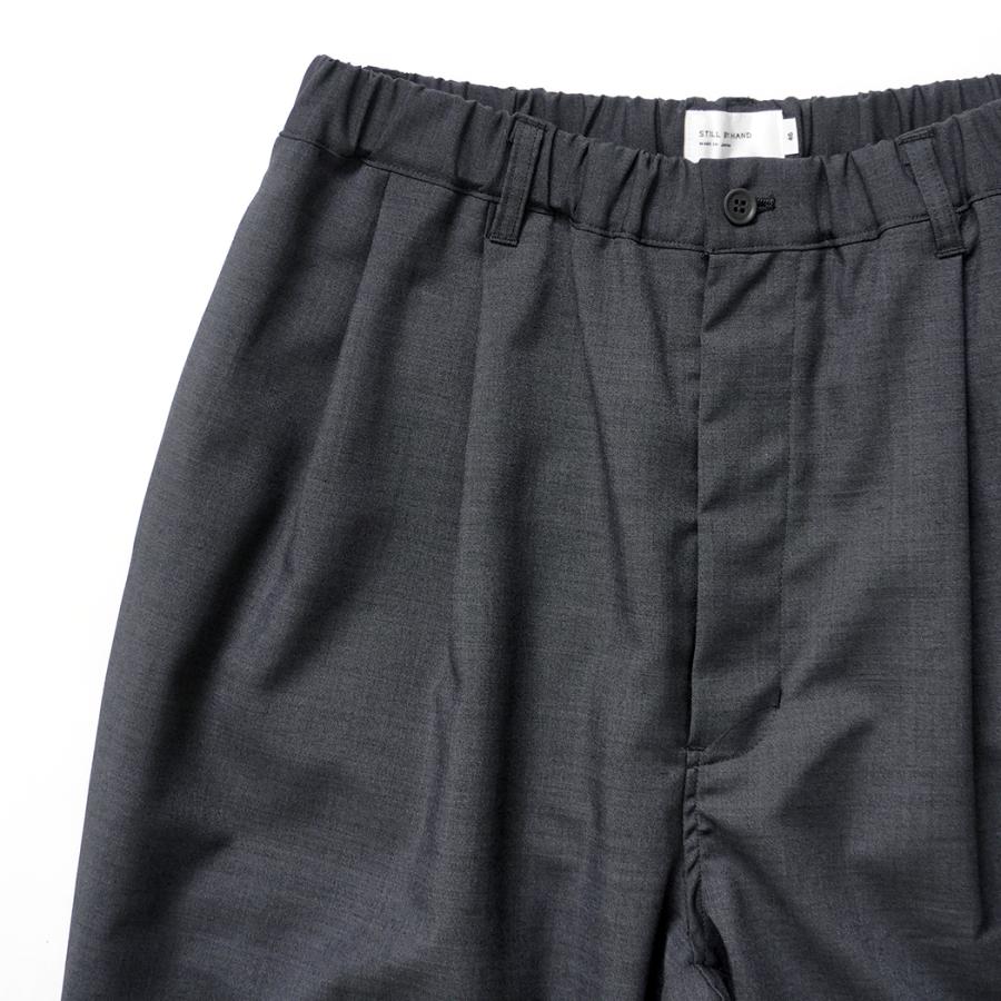 STILL BY HAND スティルバイハンド / PT01263 - CHARCOAL テーパード 2タックパンツ Relaxed 2 pleat pants | STILL BY HAND | 02