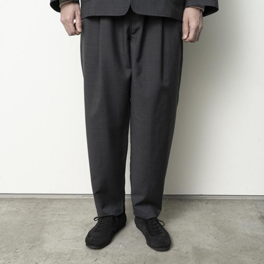STILL BY HAND スティルバイハンド / PT01263 - INK BLACK テーパード 2タックパンツ Relaxed 2 pleat pants | STILL BY HAND | 05