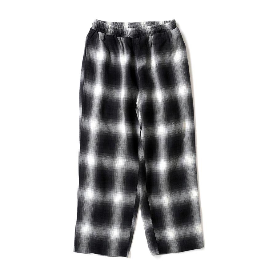 CalTop / P-5000 PANTS オンブレチェック イージーパンツ - BLACK/IVORY キャルトップ 別注 日本限定 カルトップ USA アメリカ製 | Cal Top