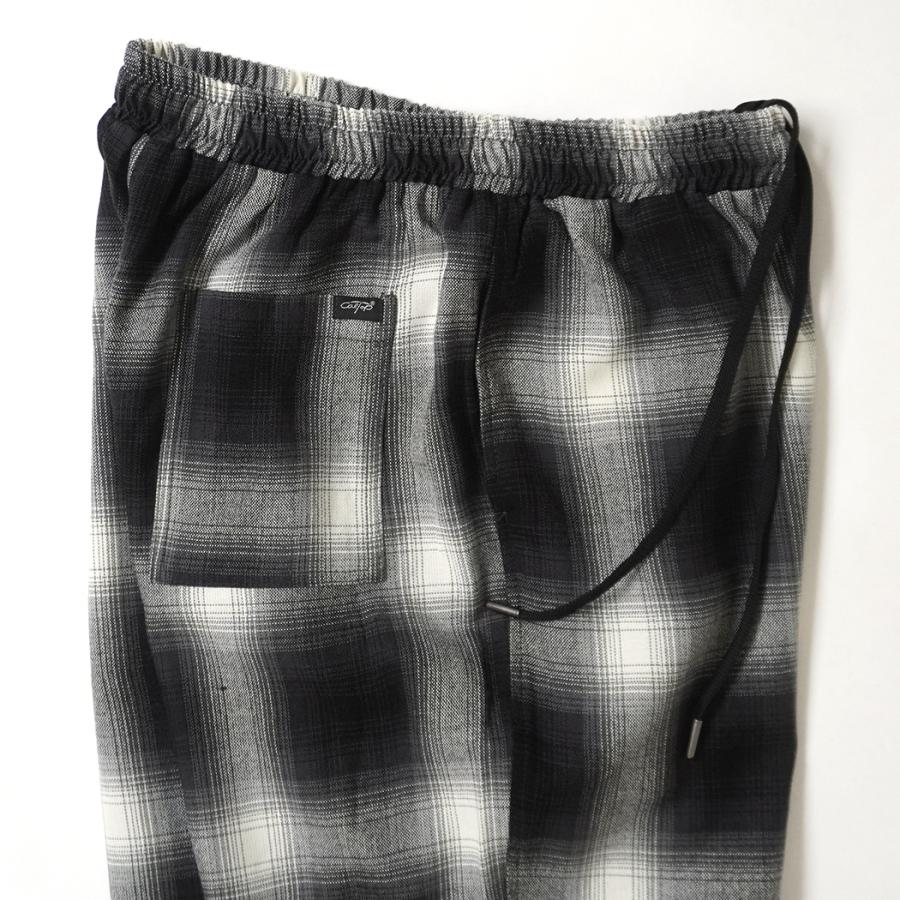 CalTop / P-5000 PANTS オンブレチェック イージーパンツ - BLACK/IVORY キャルトップ 別注 日本限定 カルトップ USA アメリカ製 | Cal Top | 02