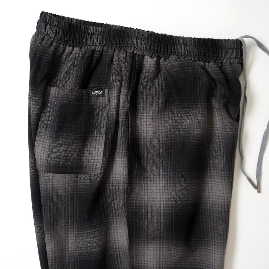 CalTop / P-5000 PANTS オンブレチェック イージーパンツ - CHARCOAL/BLACK キャルトップ 別注 日本限定 カルトップ USA アメリカ製 | Cal Top | 02