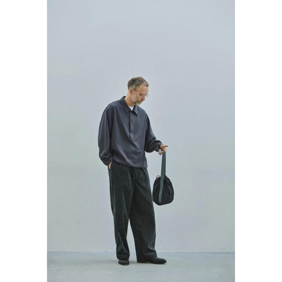 STILL BY HAND スティルバイハンド / PT03263 - BLUE CHARCOAL コーデュロイ ストレートパンツ Corduroy straight pants | STILL BY HAND | 08