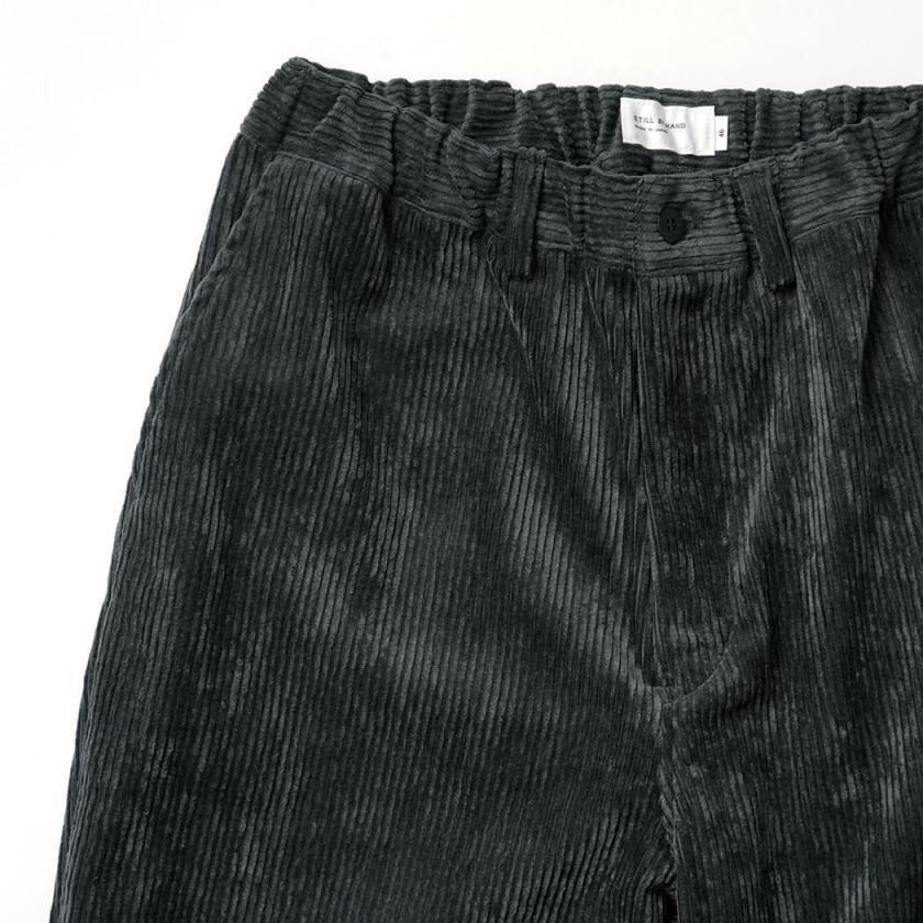 STILL BY HAND スティルバイハンド / PT03263 - BLUE CHARCOAL コーデュロイ ストレートパンツ Corduroy straight pants | STILL BY HAND | 02