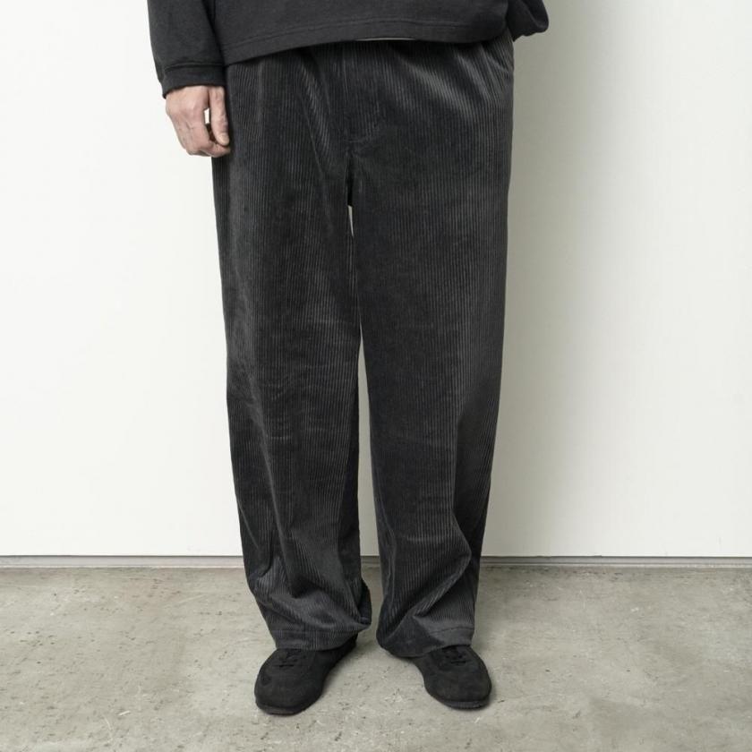 STILL BY HAND スティルバイハンド / PT03263 - BLUE CHARCOAL コーデュロイ ストレートパンツ Corduroy straight pants | STILL BY HAND | 05