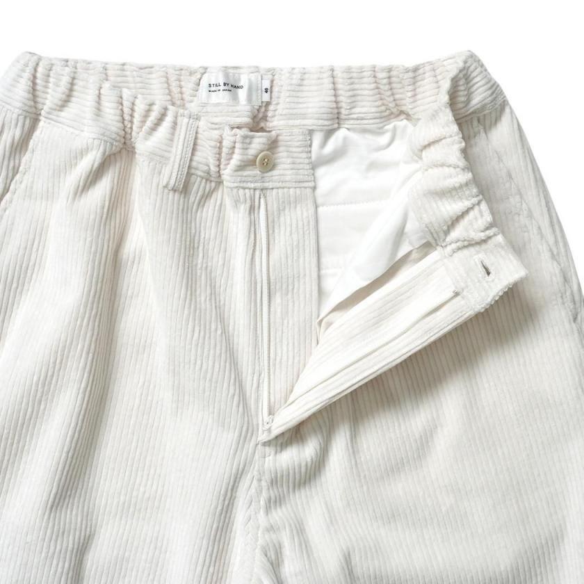 STILL BY HAND スティルバイハンド / PT03263 - OFF WHITE コーデュロイ ストレートパンツ Corduroy straight pants | STILL BY HAND | 04