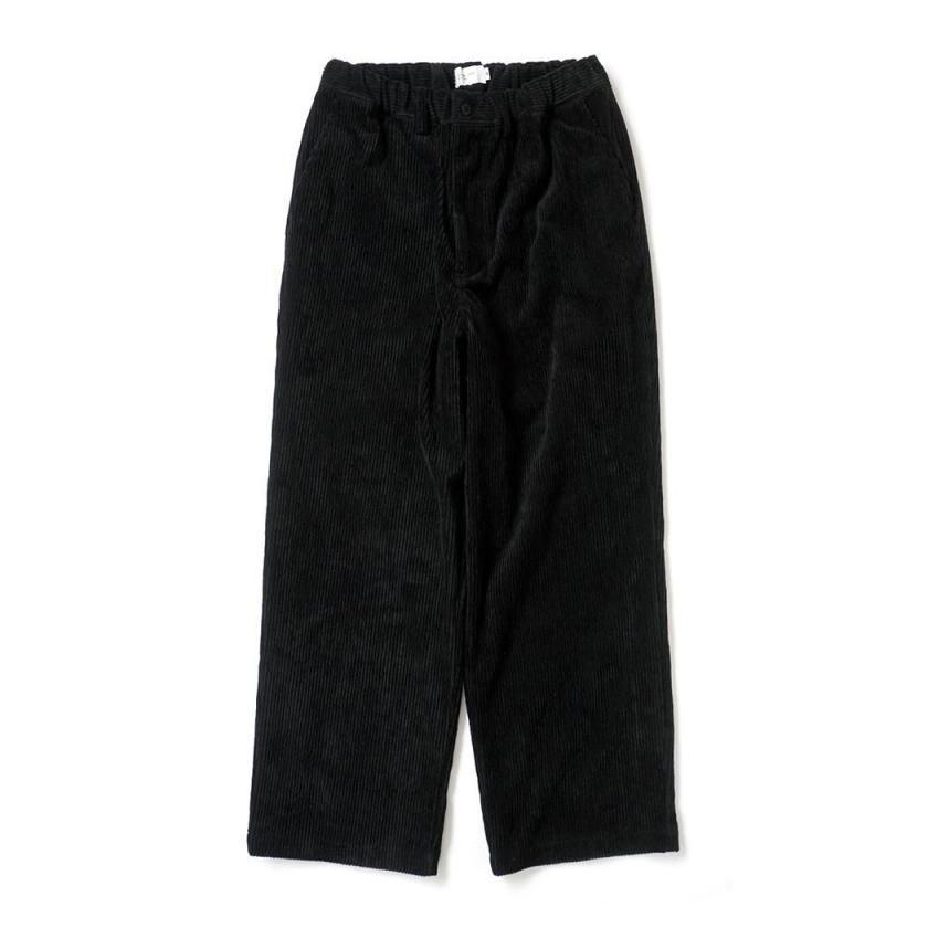 STILL BY HAND スティルバイハンド / PT03263 - BLACK コーデュロイ ストレートパンツ Corduroy straight pants | STILL BY HAND