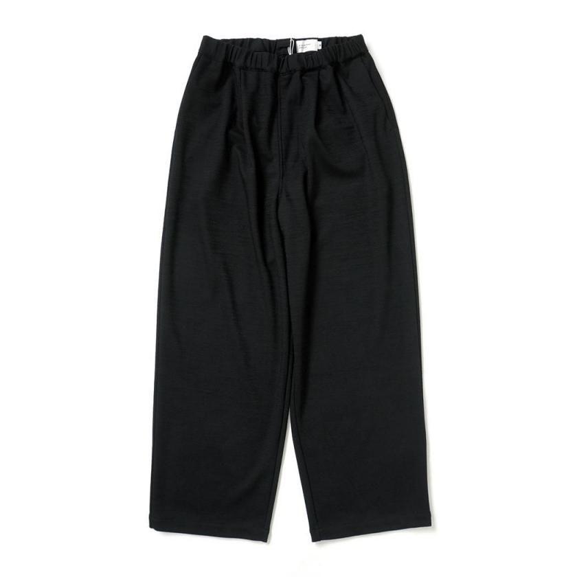 STILL BY HAND スティルバイハンド / CS06263 - BLACK ウールジャージー ワイドパンツ Wide jersey pants | STILL BY HAND