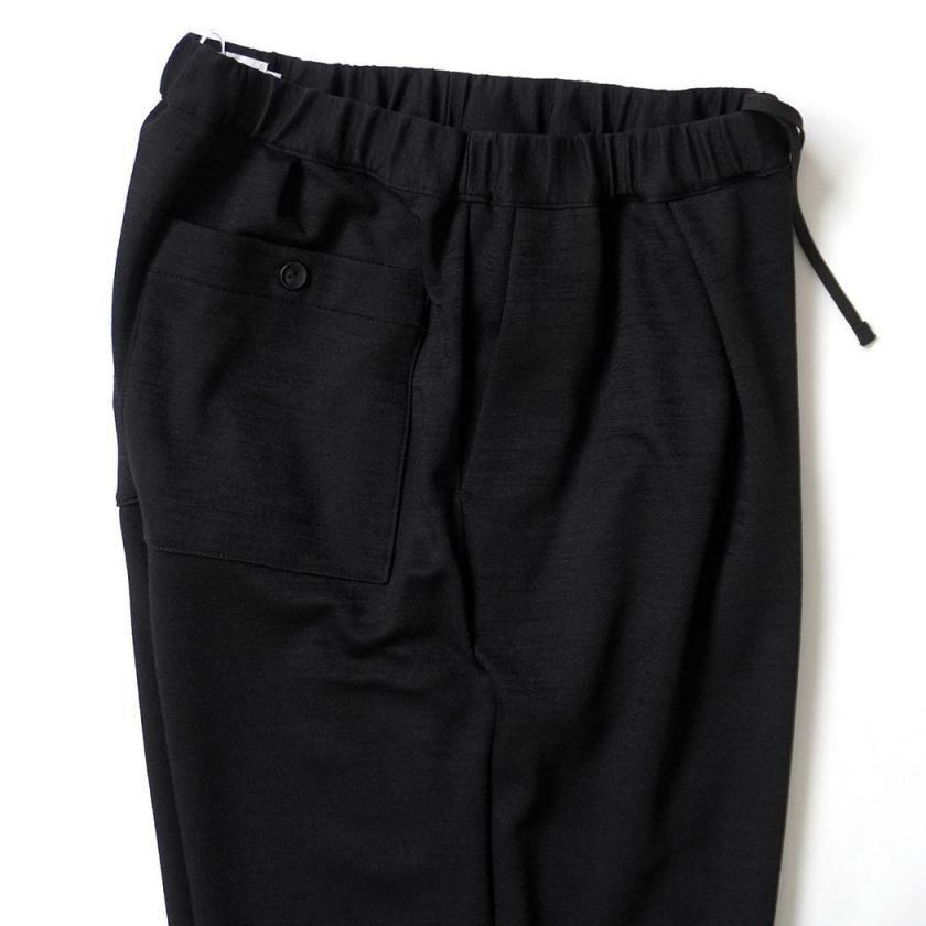 STILL BY HAND スティルバイハンド / CS06263 - BLACK ウールジャージー ワイドパンツ Wide jersey pants | STILL BY HAND | 03