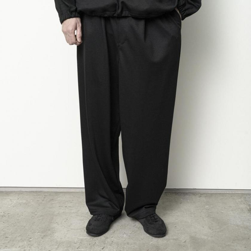 STILL BY HAND スティルバイハンド / CS06263 - BLACK ウールジャージー ワイドパンツ Wide jersey pants | STILL BY HAND | 05