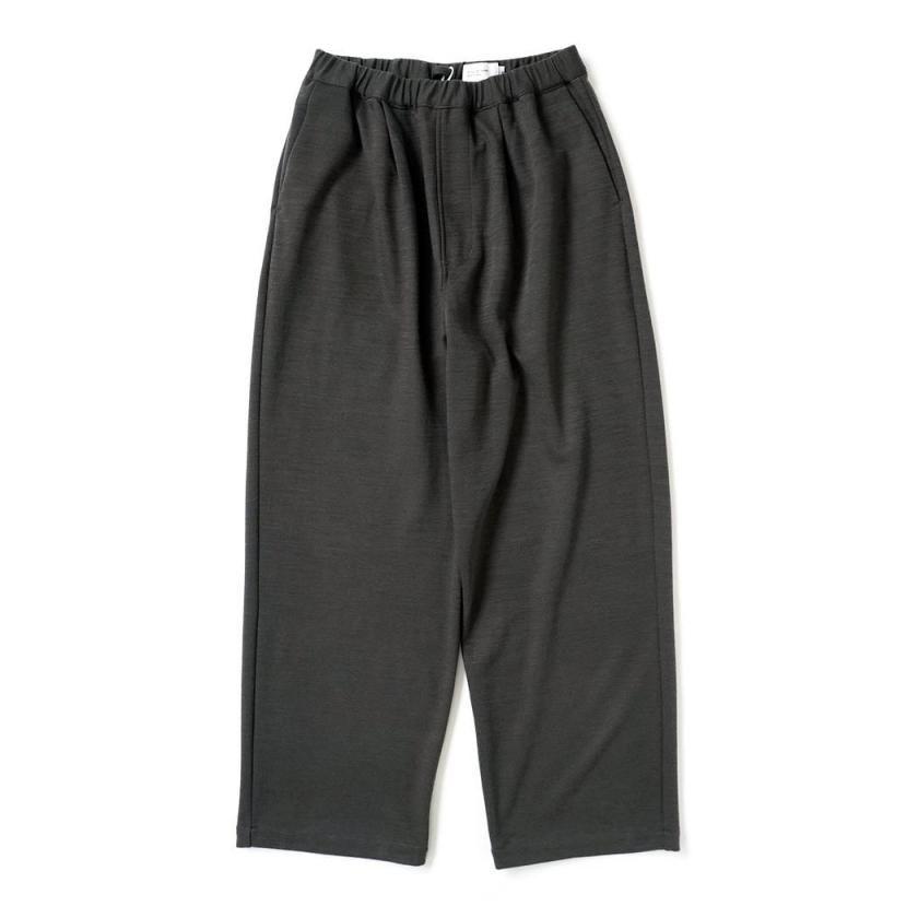 STILL BY HAND スティルバイハンド / CS06263 - BROWN CHARCOAL ウールジャージー ワイドパンツ Wide jersey pants | STILL BY HAND