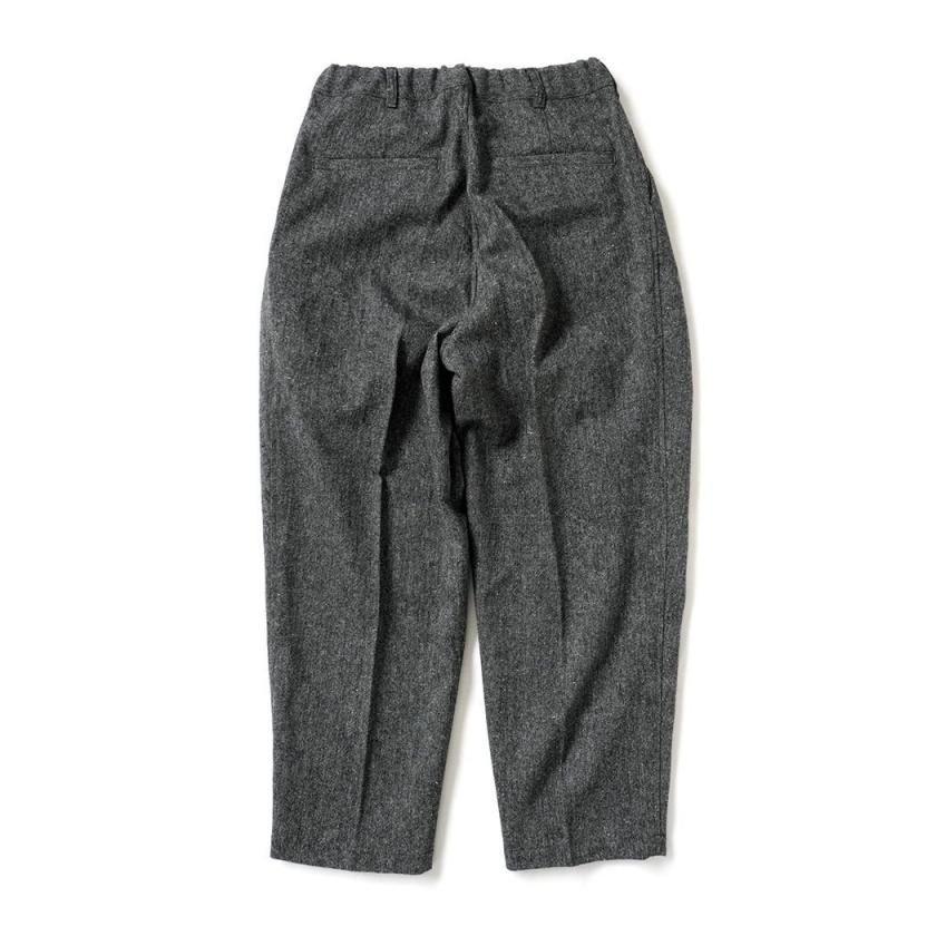 kontor / KON-PT06263 - CHARCOAL 3タック ツイードパンツ Three-pleats textured tweed slacks |  | 01