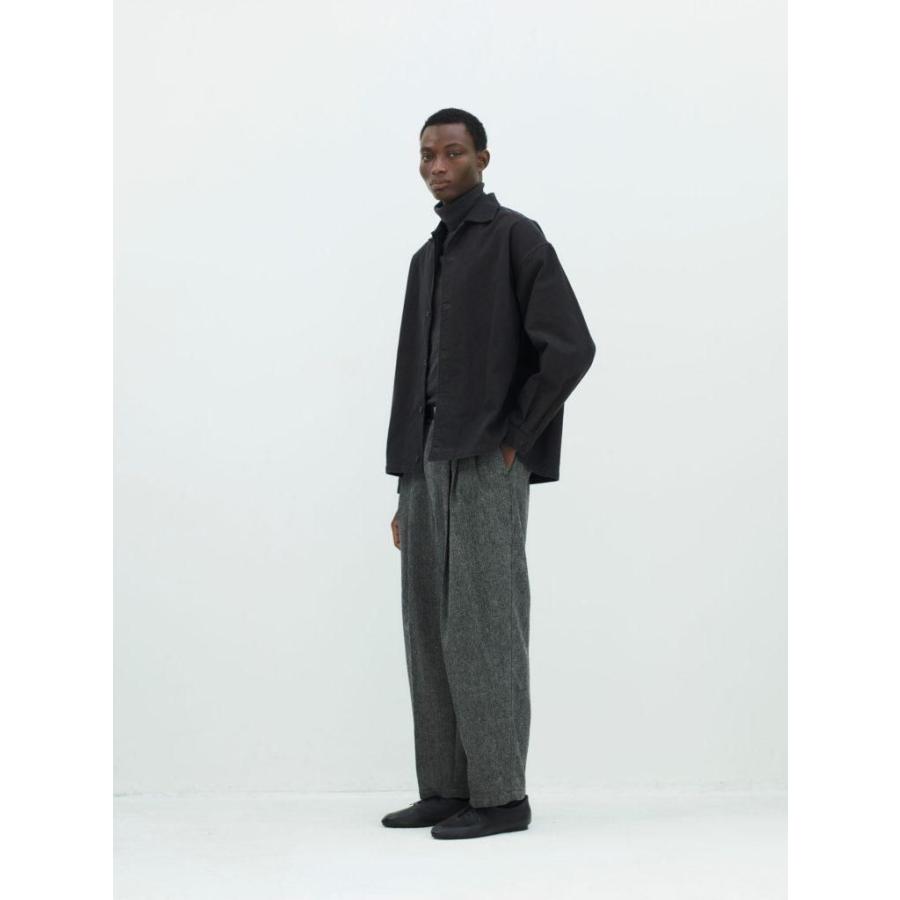 kontor / KON-PT06263 - CHARCOAL 3タック ツイードパンツ Three-pleats textured tweed slacks |  | 07
