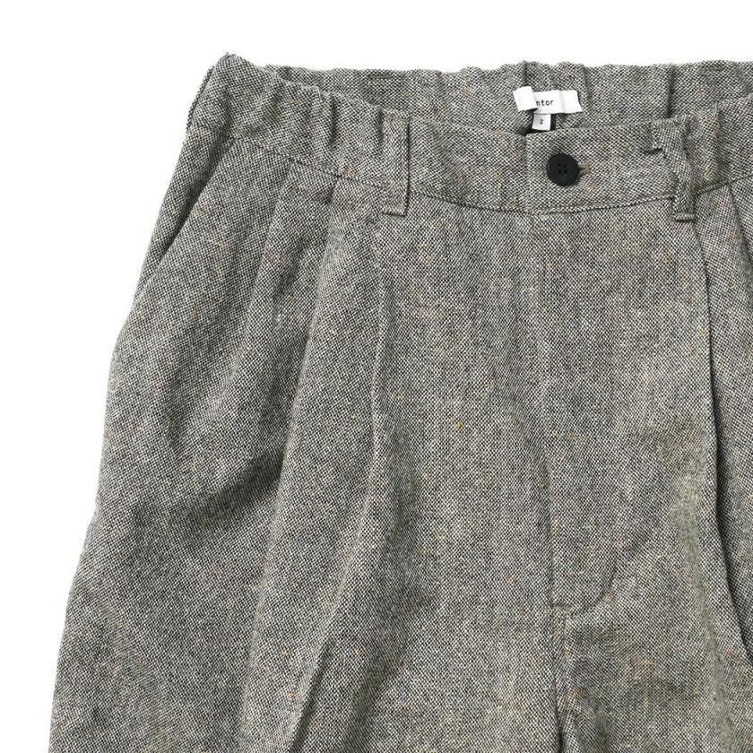 kontor / KON-PT06263 - LIGHT BROWN 3タック ツイードパンツ Three-pleats textured tweed slacks |  | 02