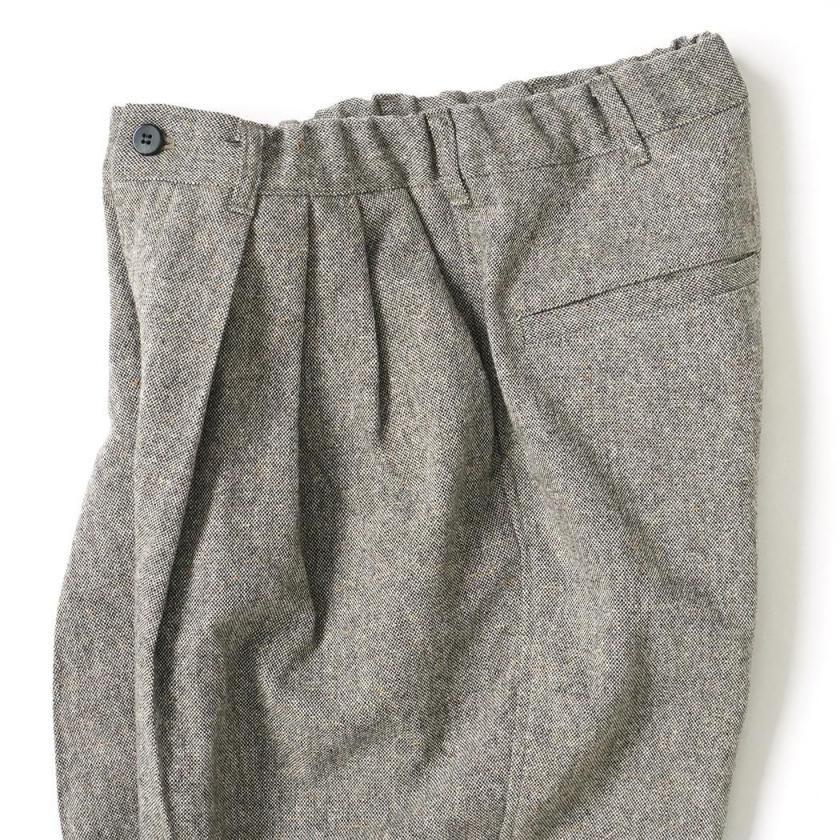 kontor / KON-PT06263 - LIGHT BROWN 3タック ツイードパンツ Three-pleats textured tweed slacks |  | 03