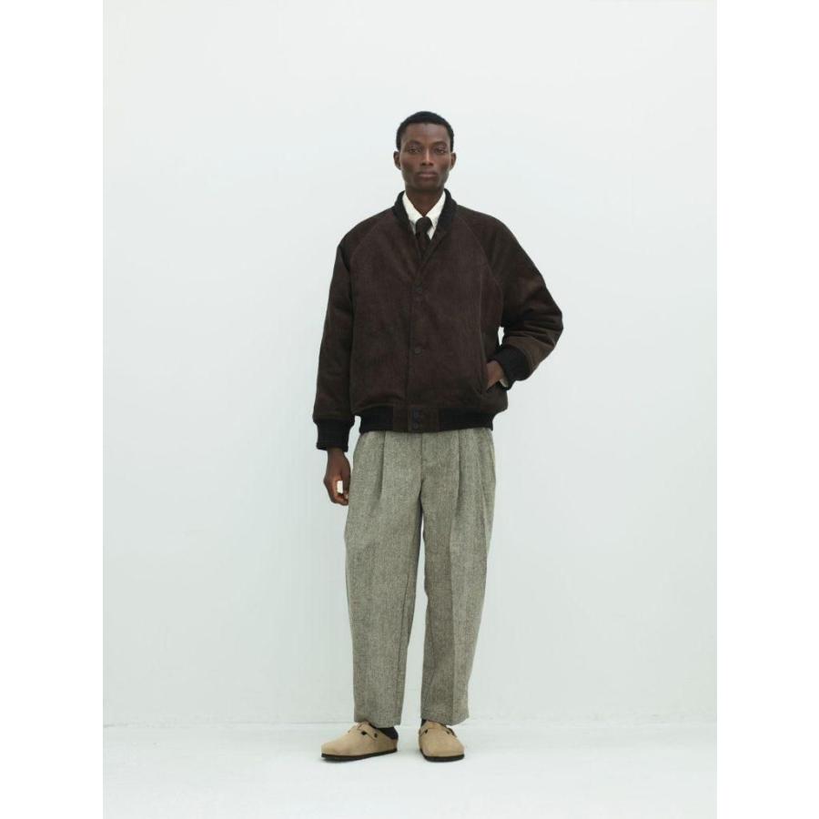 kontor / KON-PT06263 - LIGHT BROWN 3タック ツイードパンツ Three-pleats textured tweed slacks |  | 09