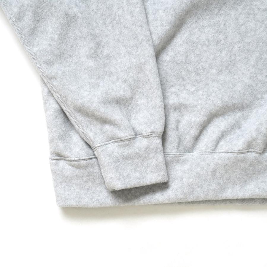 O- オー / SHAWL COLLAR SWEATSHIRT - Heather Gray ショールカラー フリースプルオーバー O-W-26 | オー | 05