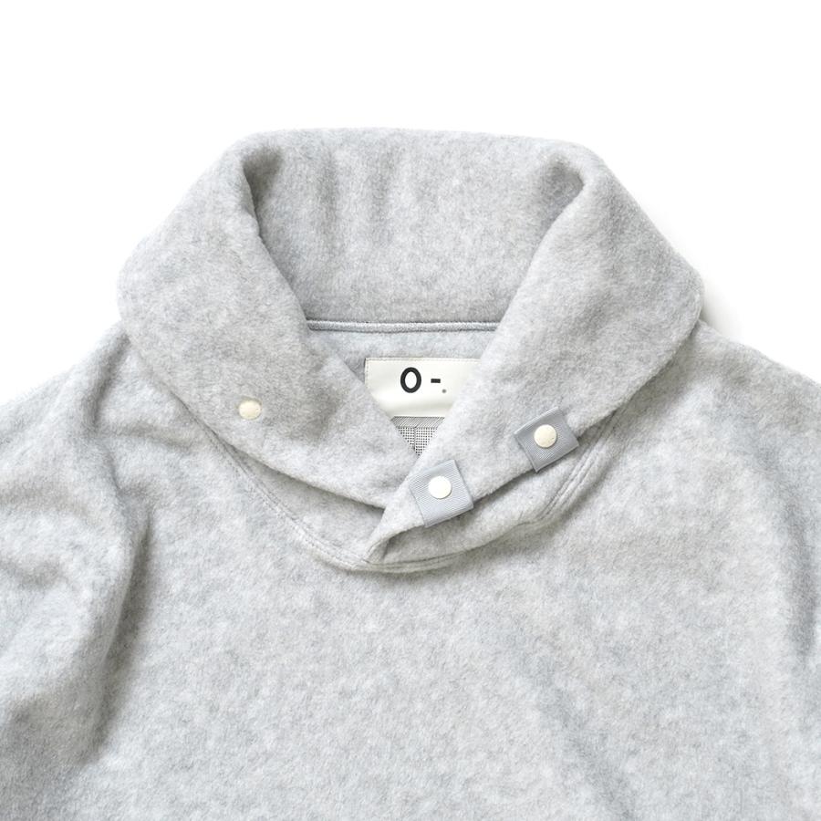 O- オー / SHAWL COLLAR SWEATSHIRT - Heather Gray ショールカラー フリースプルオーバー O-W-26 | オー | 02