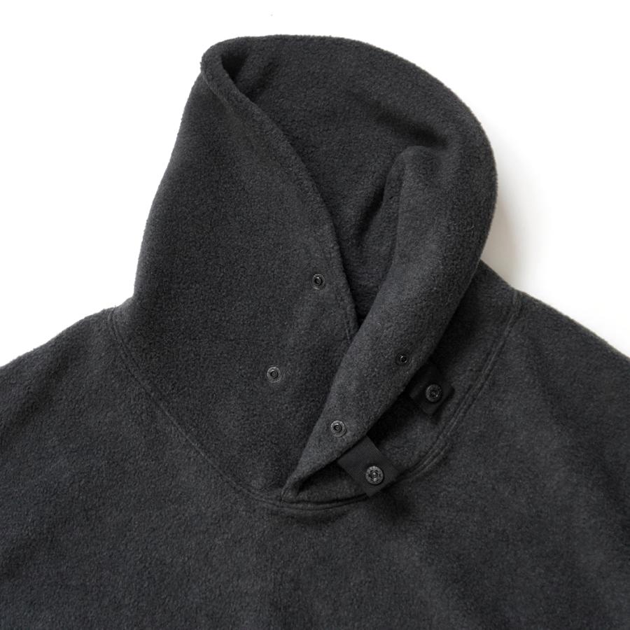O- オー / SHAWL COLLAR SWEATSHIRT - Black ショールカラー フリースプルオーバー O-W-26 | オー | 03