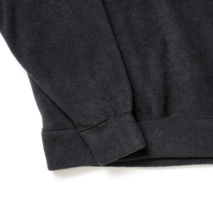 O- オー / SHAWL COLLAR SWEATSHIRT - Black ショールカラー フリースプルオーバー O-W-26 | オー | 05
