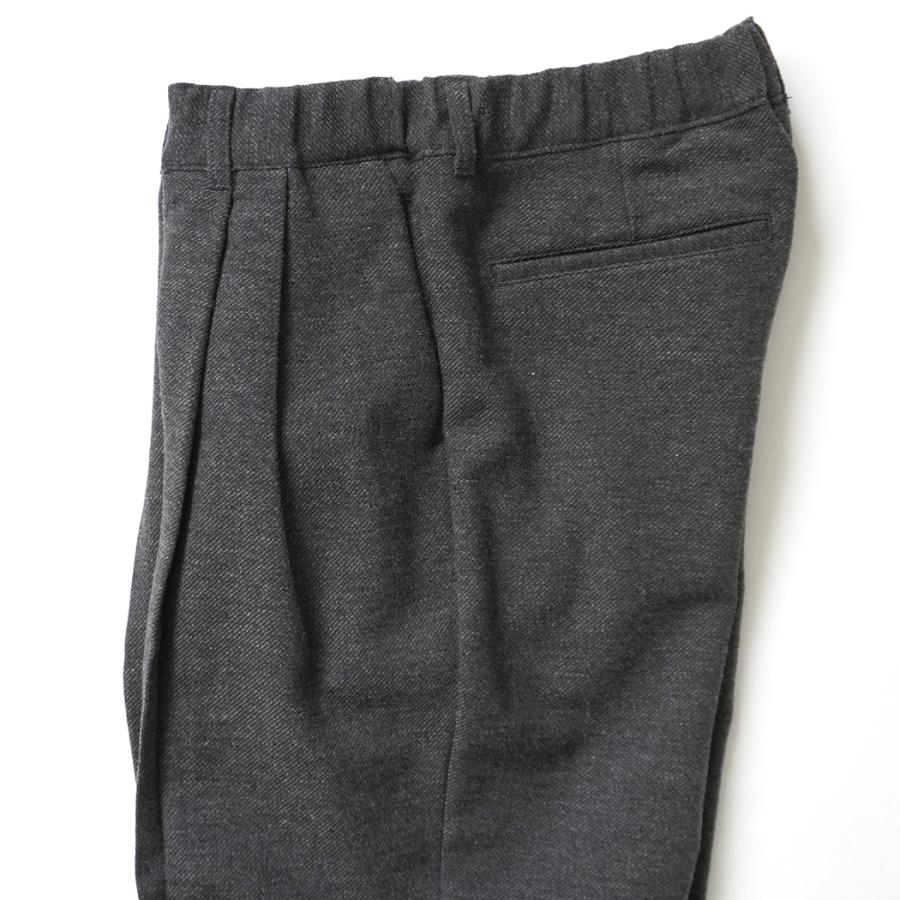 STILL BY HAND スティルバイハンド / PT07263 - GREY ウール混 ディープタックパンツ Wool mixed deep tuck pants | STILL BY HAND | 03