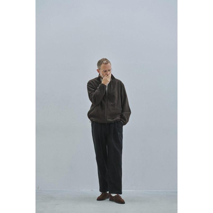 STILL BY HAND スティルバイハンド / PT07263 - BLACK ウール混 ディープタックパンツ Wool mixed deep tuck pants | STILL BY HAND | 05