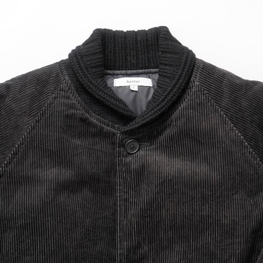 kontor / KON-BL04263 - CHARCOAL コーデュロイブルゾン Wool ribbed short blouson |  | 02